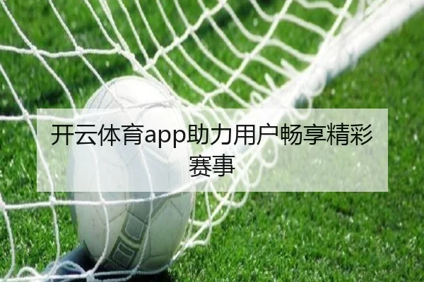 开云体育app助力用户畅享精彩赛事
